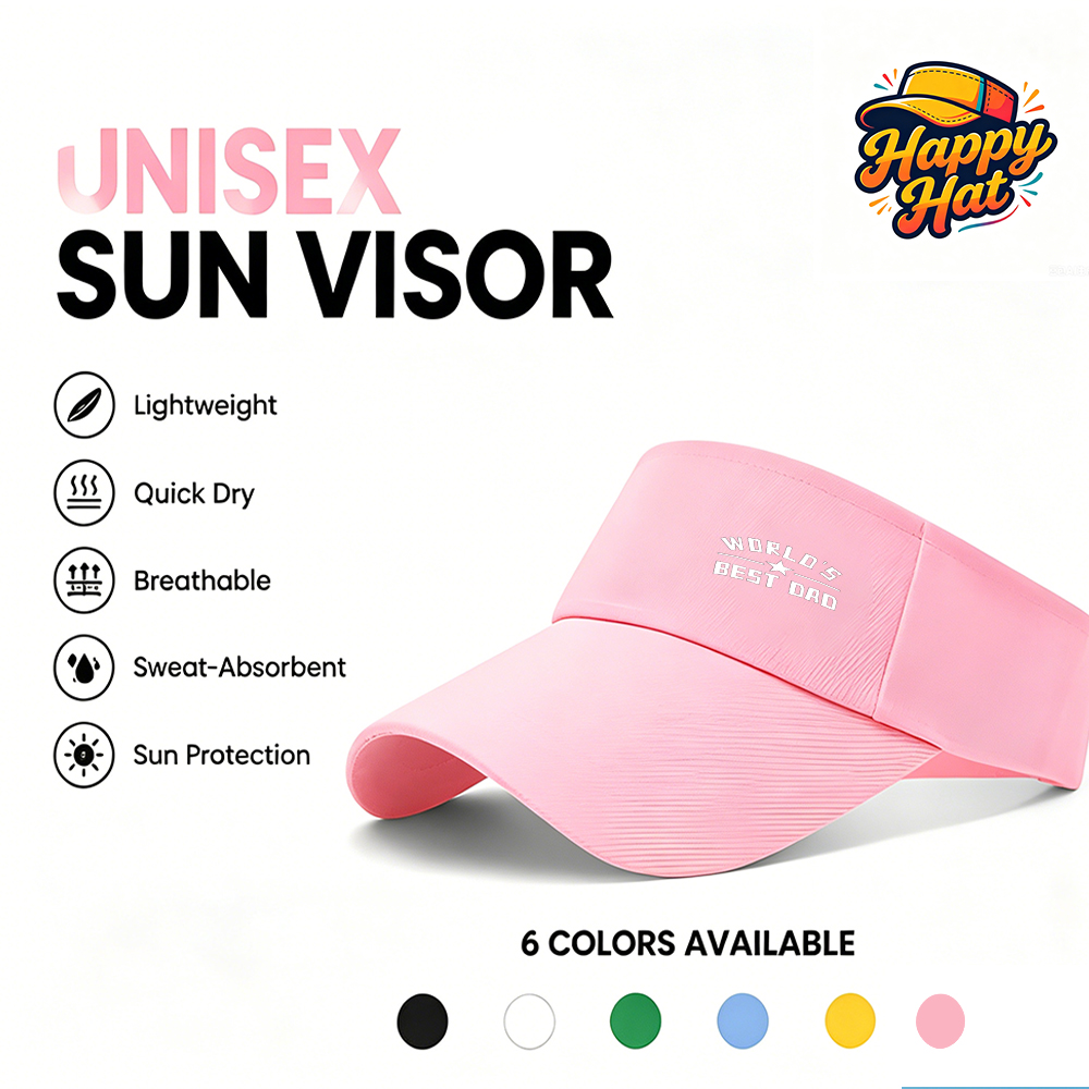 Golf Cap Dad - 1PC Pink Unisex World's Best Dad