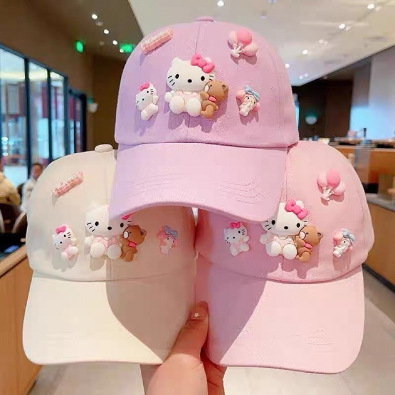 Baseball Cap Structured - Children's Hats: Spring/Autumn Girls' Cartoon KT