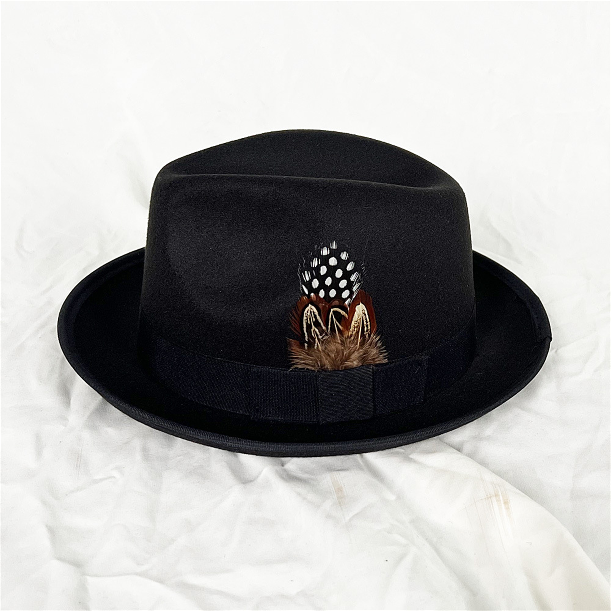 Fedora Hat Wool - Vintage Style Wool Fedora Hat with