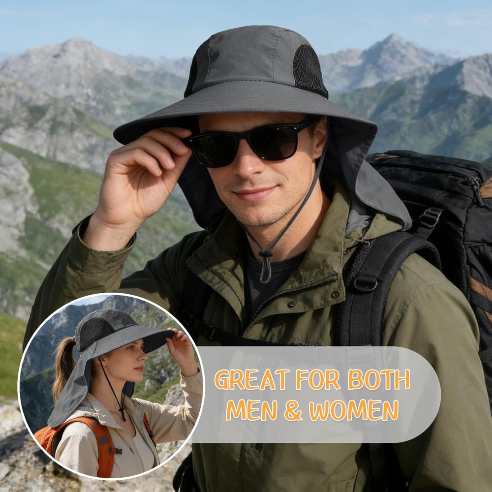 Sun Hat for Men Women with Nec - Sun Hat Wide Brim 리뷰 및 가격