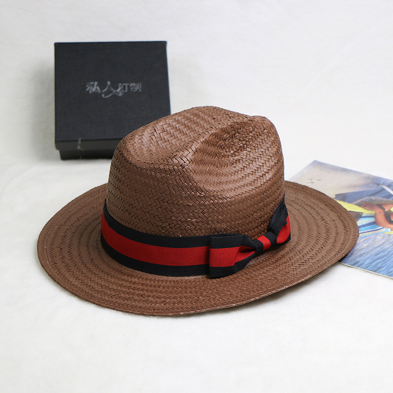Hand Woven Straw Hat Jazz Cowb - Cowboy Hat Straw 리뷰 및 가격