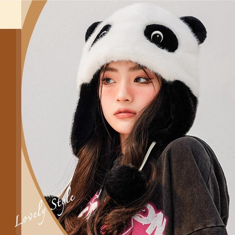 Panda Ear Hat Panda Earflap Ha - Trapper Hat Ear Flap 리뷰 및 가격