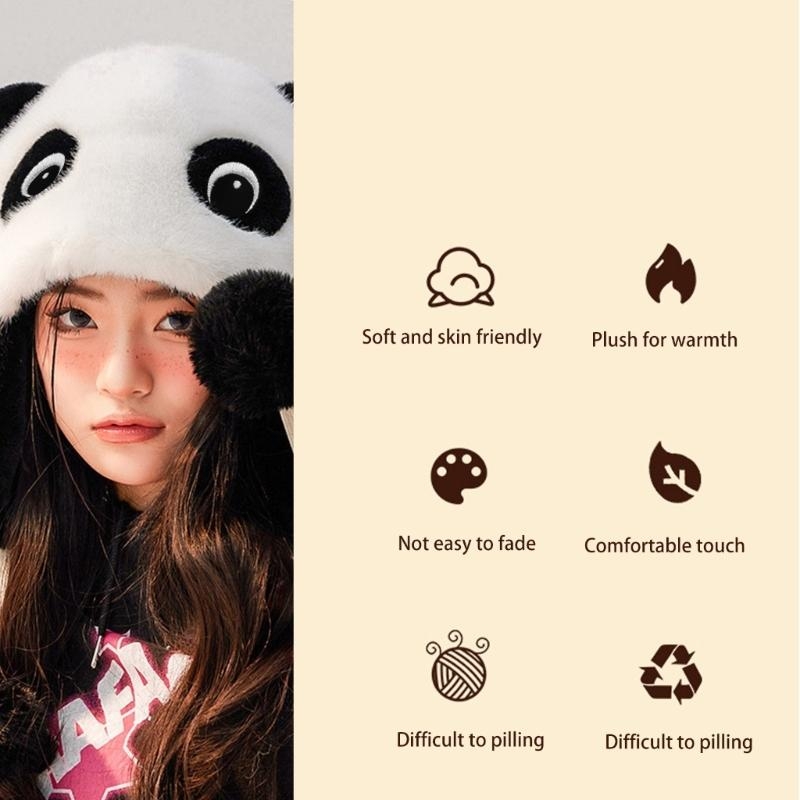 Panda Ear Hat Panda Earflap Ha - Trapper Hat Ear Flap 리뷰 및 가격