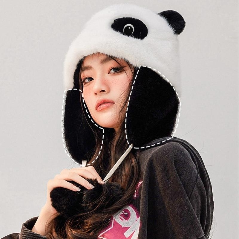 Panda Ear Hat Panda Earflap Ha - Trapper Hat Ear Flap 리뷰 및 가격