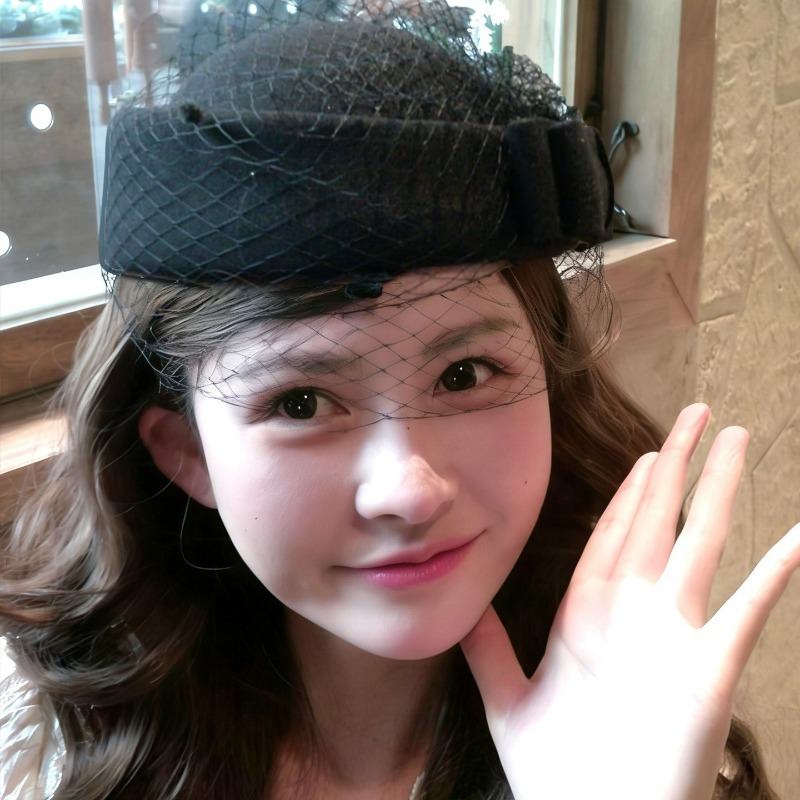 Fashion Mesh Flat Top Beret Ha - Beret French Wool 리뷰 및 가격