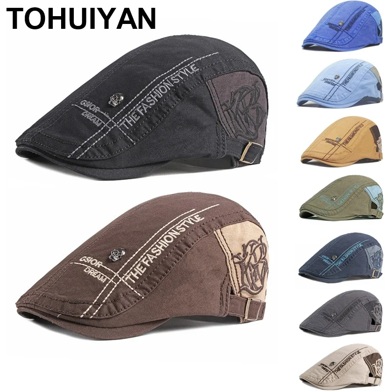 Unisex Skull Letters Newsboy C - Newsboy Cap Ivy 리뷰 및 가격
