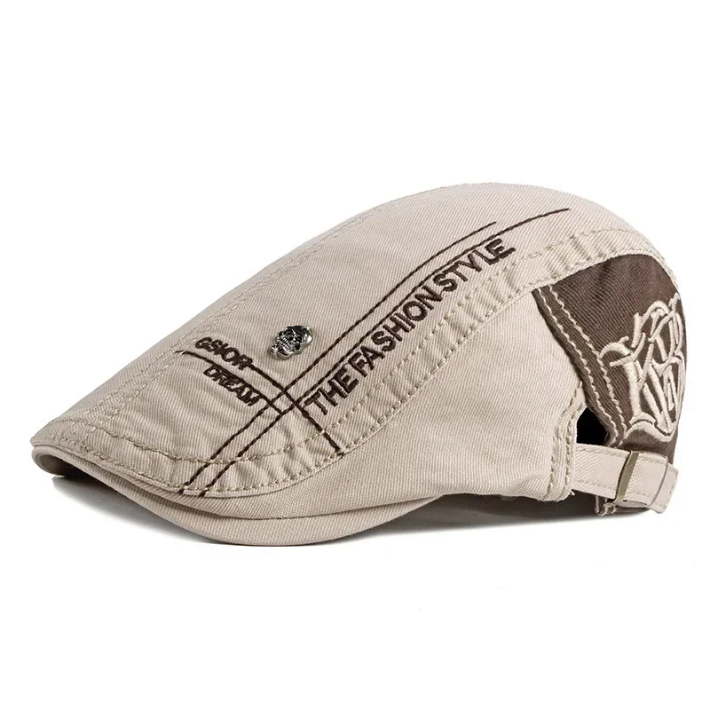 Unisex Skull Letters Newsboy C - Newsboy Cap Ivy 리뷰 및 가격