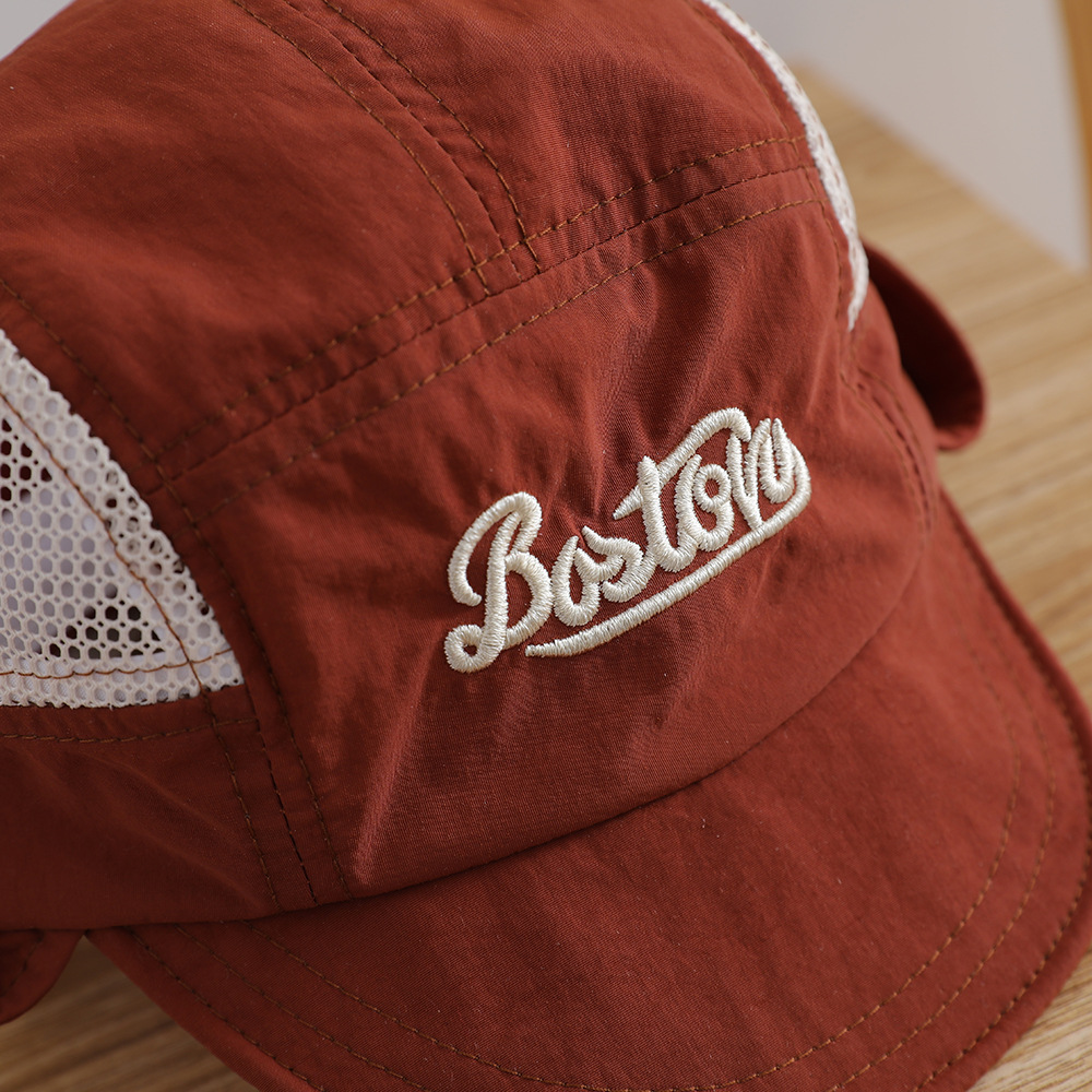 Letter Embroidered Baby Sun Ha - Bucket Hat Cotton 리뷰 및 가격