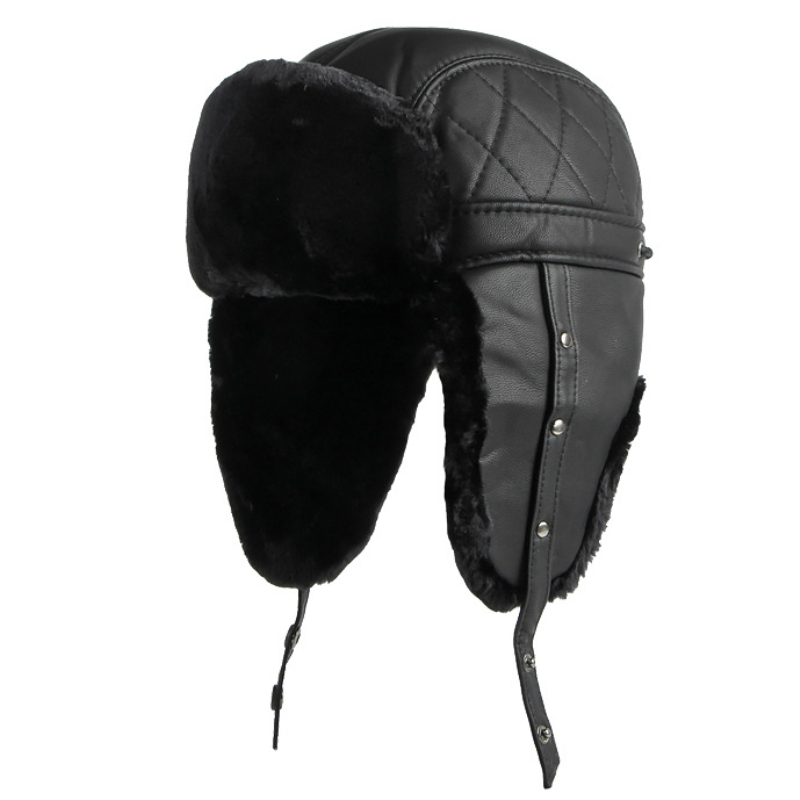 HT4002 New PU Leather Russian  - Trapper Hat Ear Flap 리뷰 및 가격