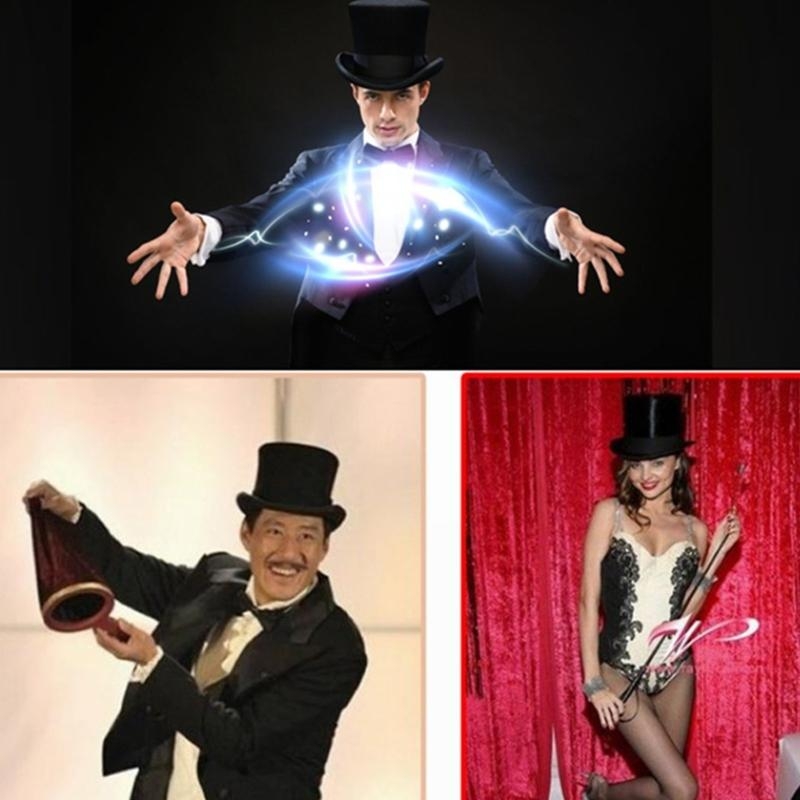 Retro Top Hat Magician Costume - Fedora Hat Wool 리뷰 및 가격