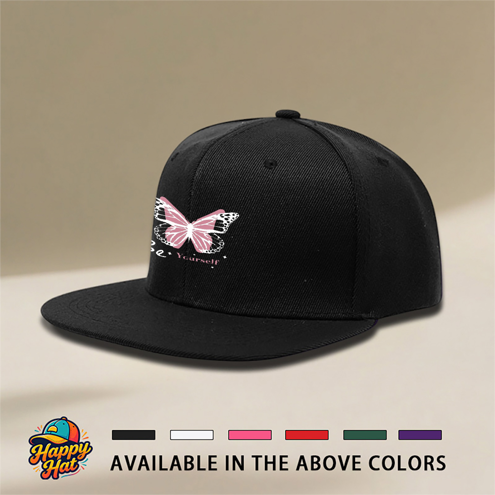 1PC Butterfly Embroidery Snapb - Snapback Hat Flat 리뷰 및 가격