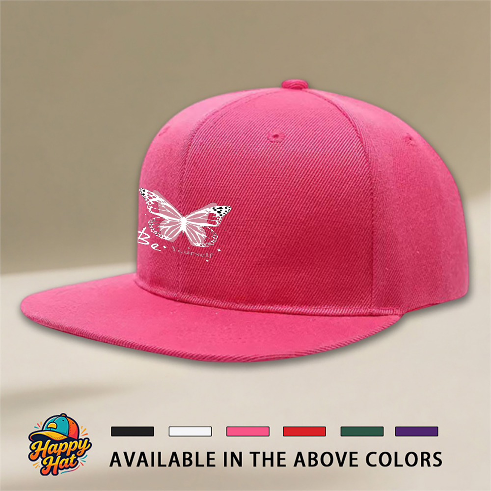 1PC Butterfly Embroidery Snapb - Snapback Hat Flat 리뷰 및 가격