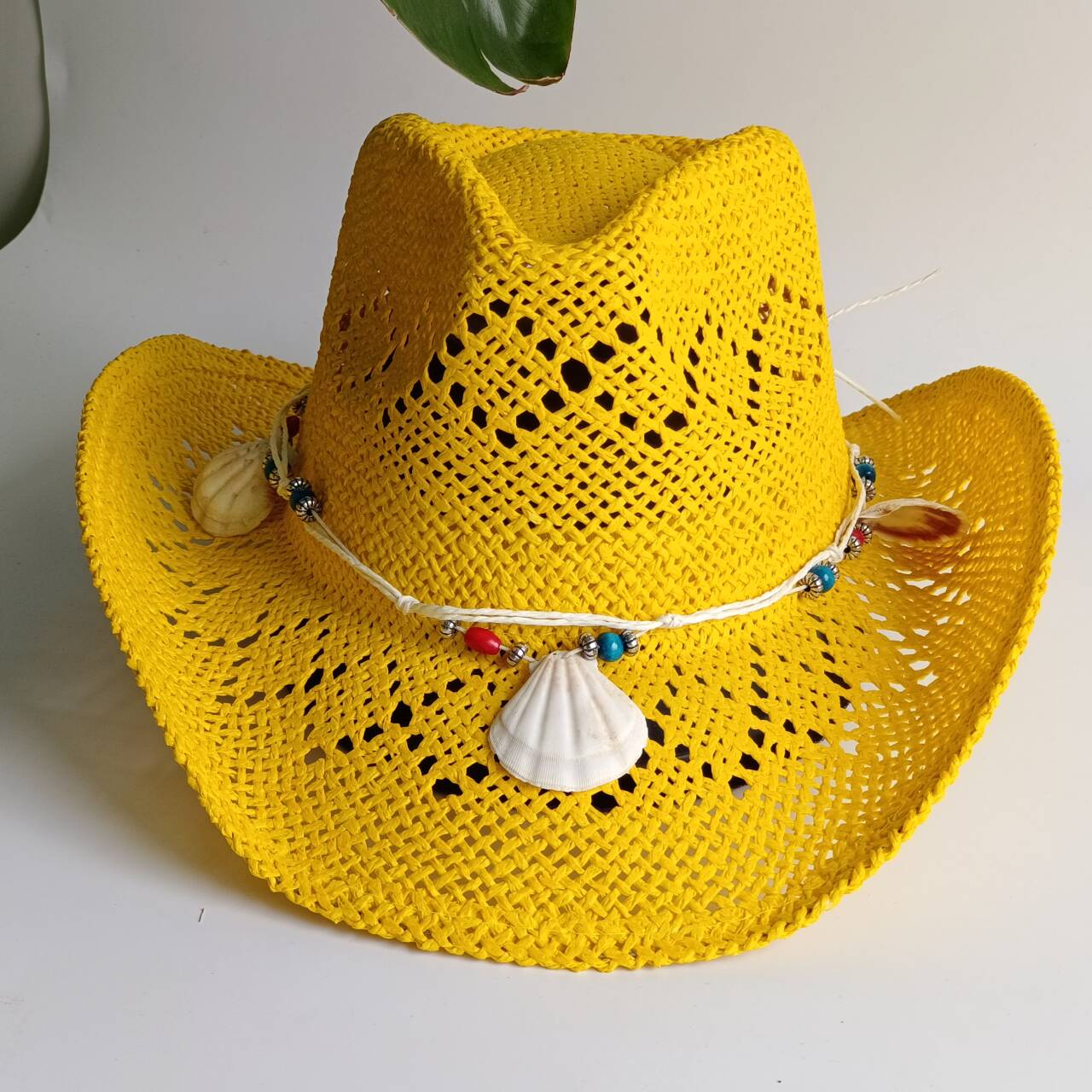 Bright yellow Cowboy Straw Hat - Cowboy Hat Straw 리뷰 및 가격