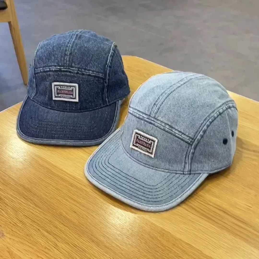 Vintage Flat Brim Denim Baseba - Corduroy Cap 5 Panel 리뷰 및 가격