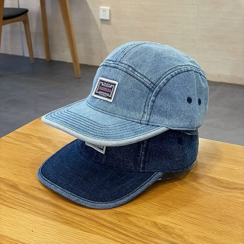Vintage Flat Brim Denim Baseba - Corduroy Cap 5 Panel 리뷰 및 가격