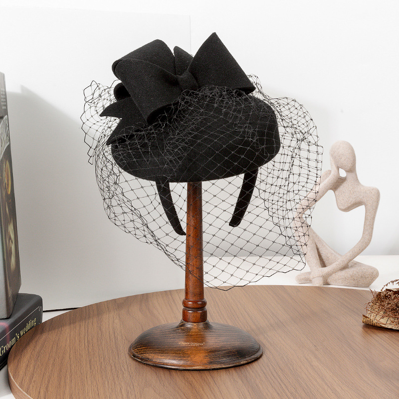 French Black Beret Fascinator  - Beret French Wool 리뷰 및 가격
