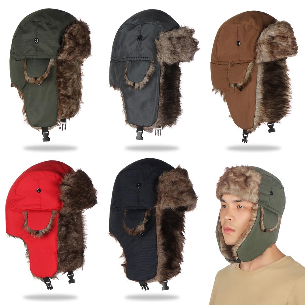 Warm Winter Fur Earflap Ski Ha - Trapper Hat Ear Flap 리뷰 및 가격