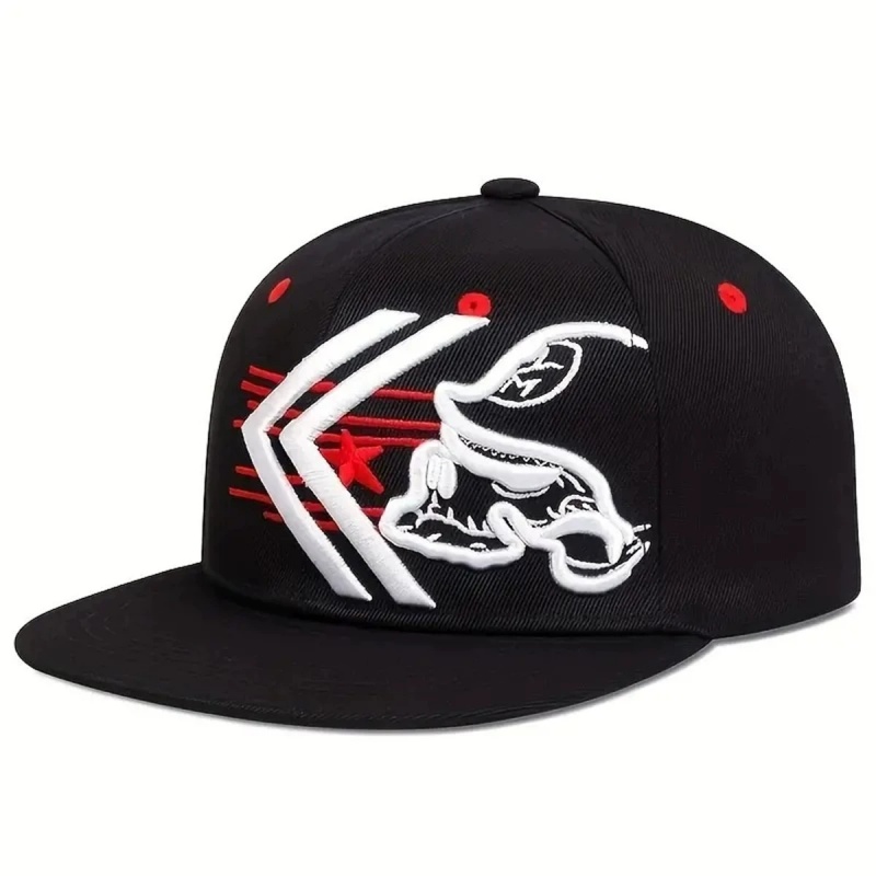 Unisex Skeleton Embroidery Bas - Snapback Hat Flat 리뷰 및 가격