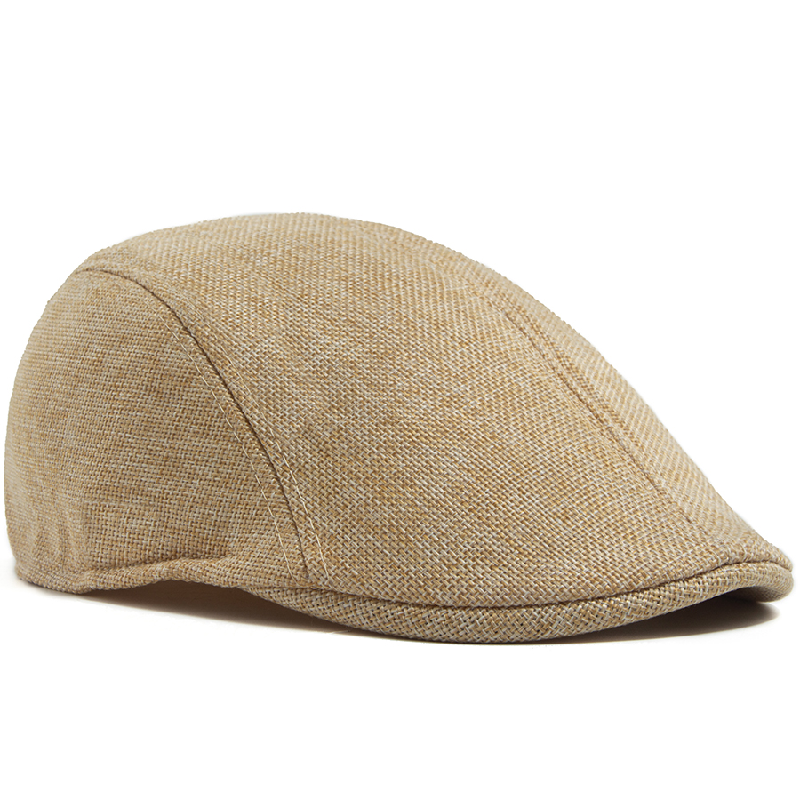 Men's Linen Flat Cap Spring Su - Newsboy Cap Ivy 리뷰 및 가격