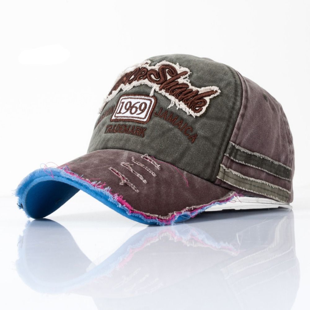 Outdoor Washed Denim Letters B - Dad Hat Cotton 리뷰 및 가격