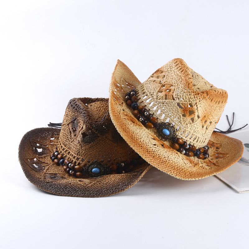 Spring and summer Spanish retr - Cowboy Hat Straw 리뷰 및 가격