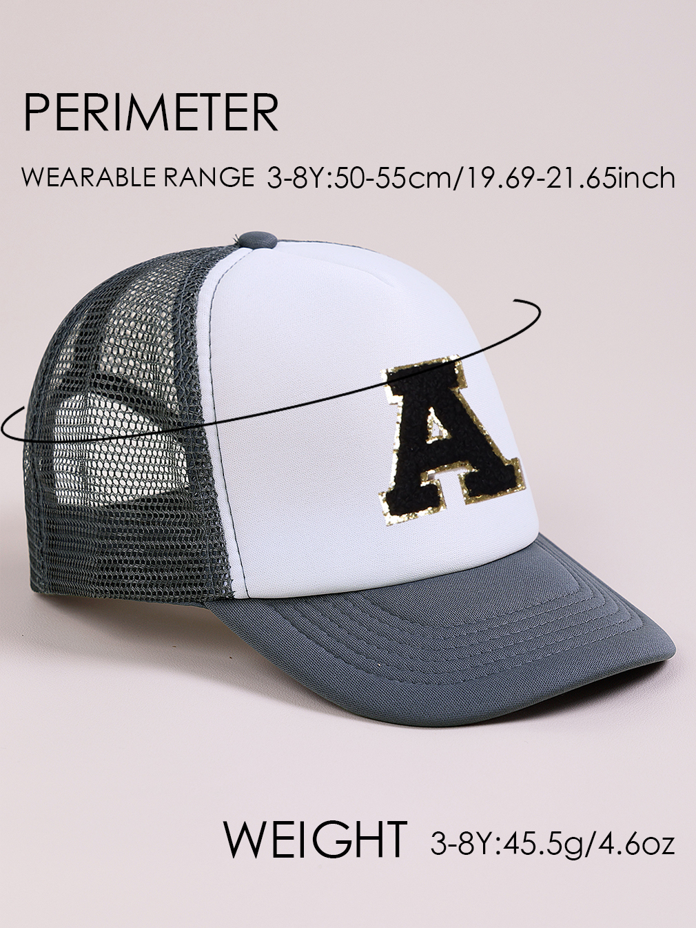 1pc Gray Hat With 26-Letter Pa - Visor Sun Hat 리뷰 및 가격