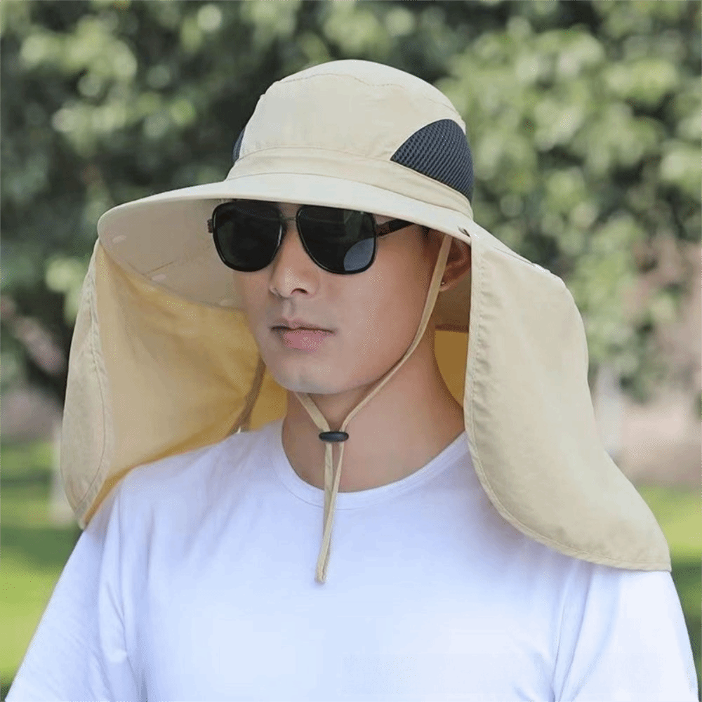 Removable Cloth Men Sun Hat Bi - Visor Sun Hat 리뷰 및 가격