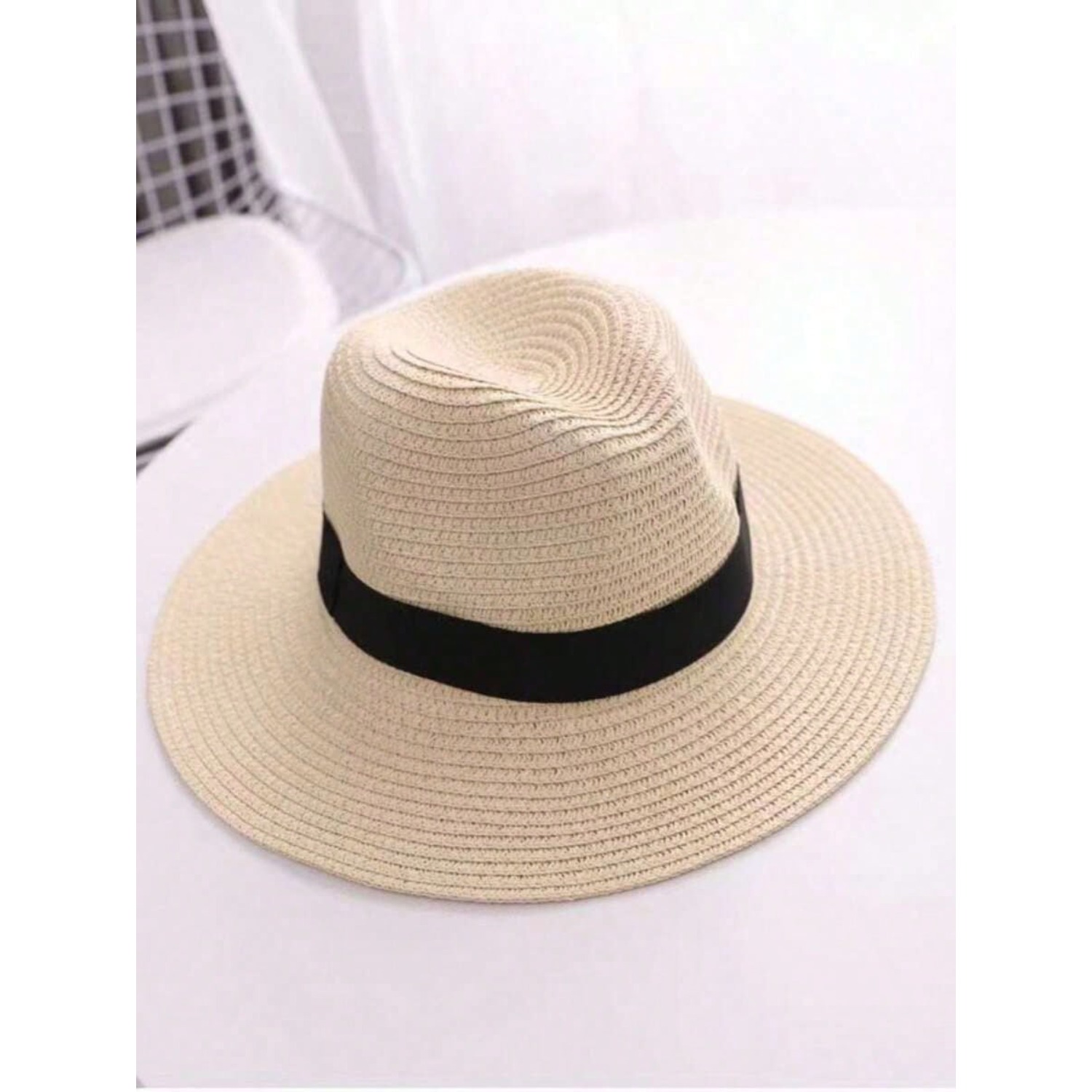 1 X Jazz Style Panama Hat with - Cowboy Hat Straw 리뷰 및 가격