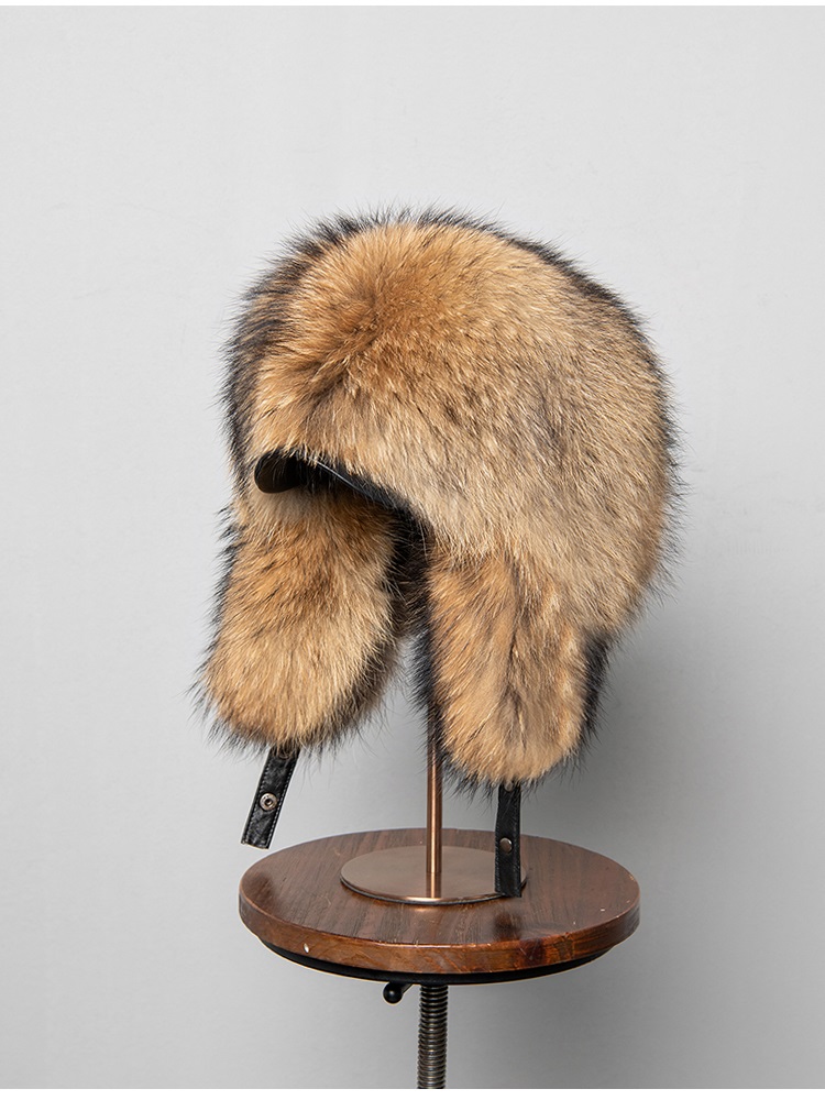 100% Real Fox Fur Hats Women's - Trapper Hat Ear Flap 리뷰 및 가격