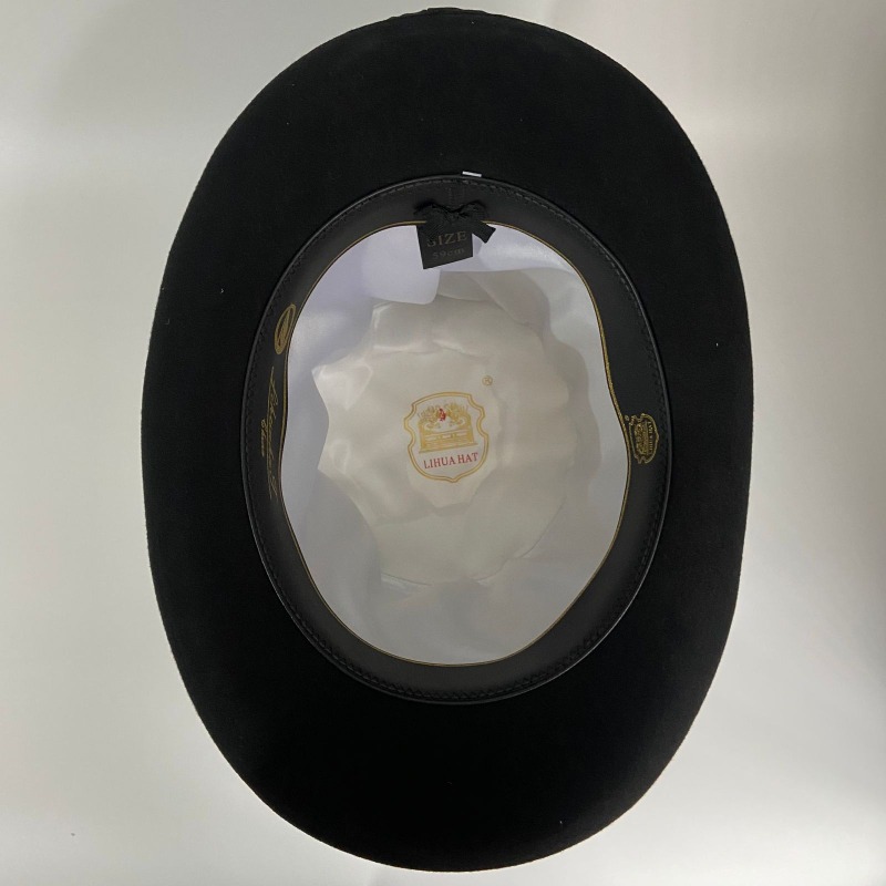 Black Wool Felt Top Hat Men's  - Fedora Hat Wool 리뷰 및 가격