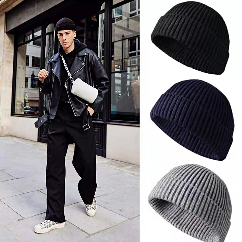 1Pcs Winter Warm Unisex Wool B - Beanie Cuffed Knit 리뷰 및 가격